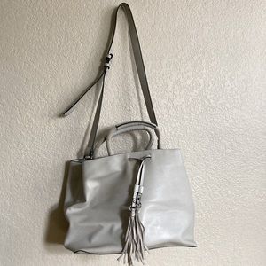 French Connection Eggshell Leather Bag